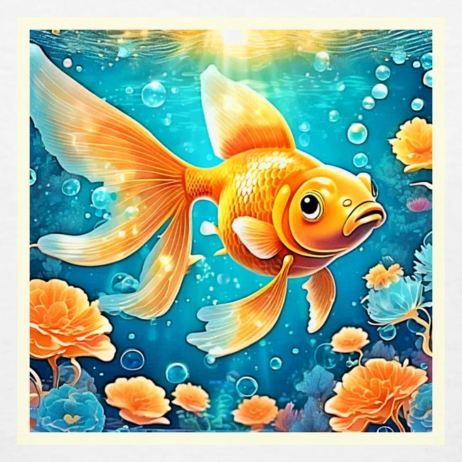 Underwater Goldfish Art