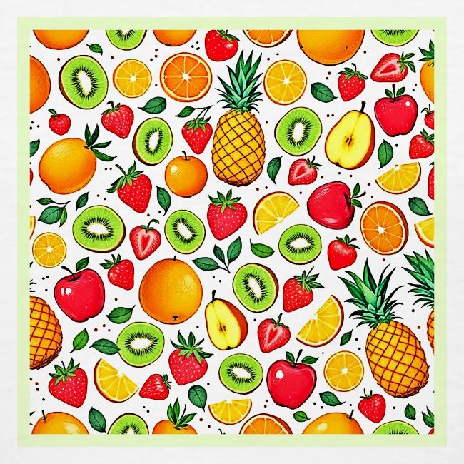 Colorful Fruit Pattern Design