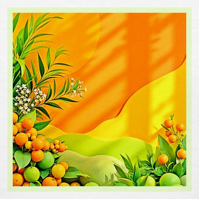 Citrus and Leaves Graphic