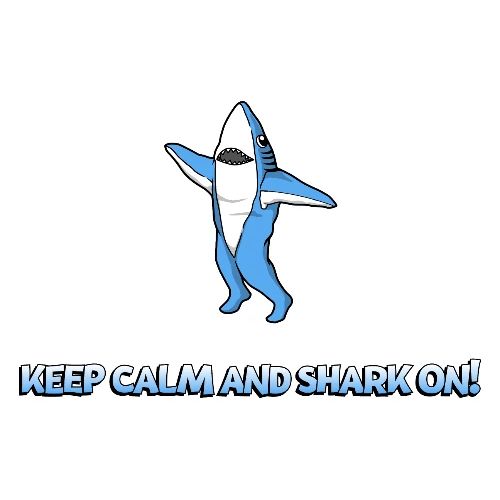 Dancing Shark - Heavyweight Unisex Hoodie by Gildan