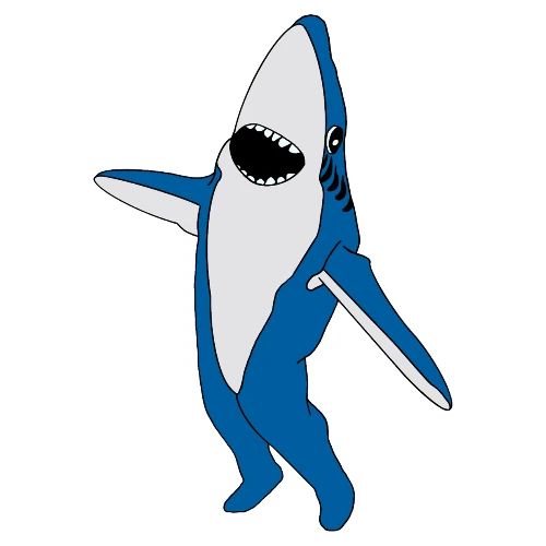 Dancing Shark! - Heavyweight Unisex Hoodie by Gildan