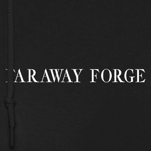 Faraway Forge words - Heavyweight Unisex Hoodie by Gildan