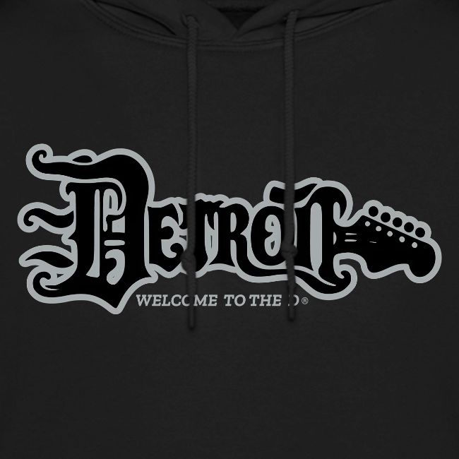 DETROIT GUITAR WTTD BLK SLR REG FONT