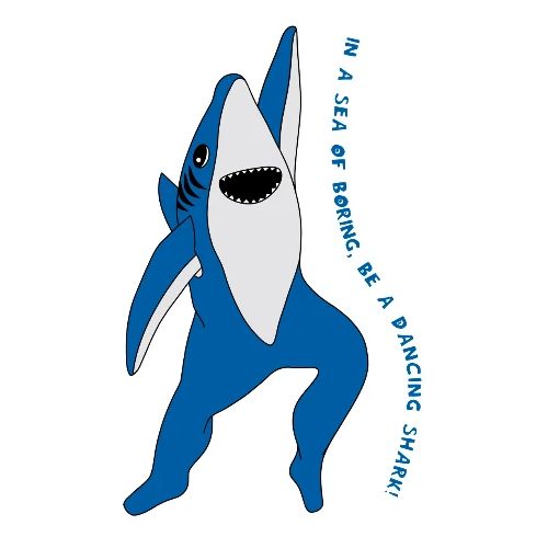 Be a Dancing Shark! - Heavyweight Unisex Hoodie by Gildan