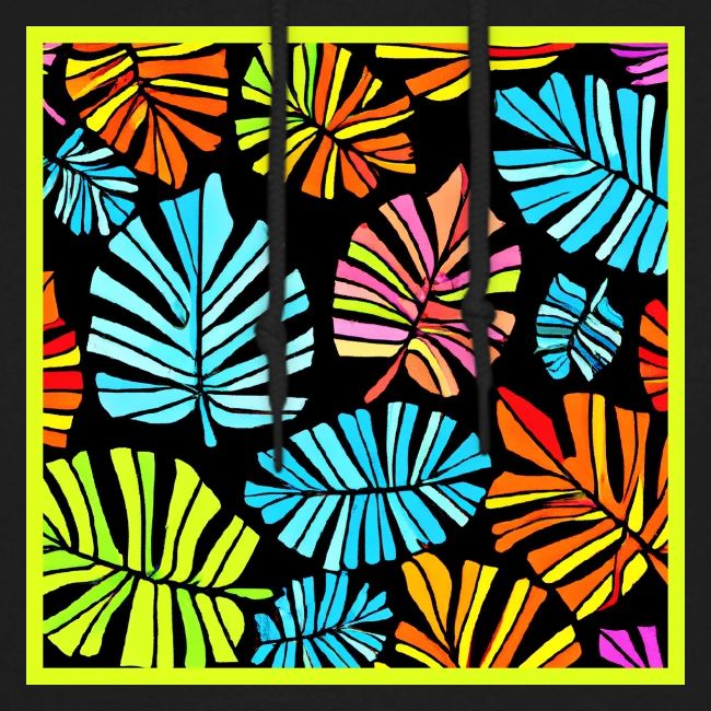 Vibrant Foliage Radiance Neon Elegance