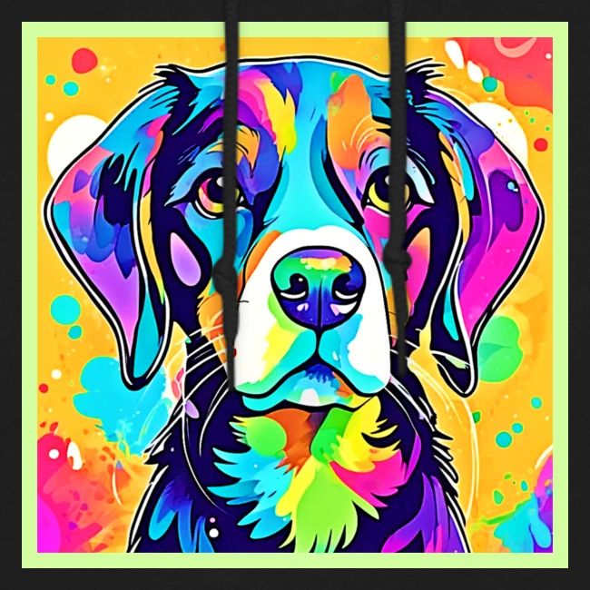 Rainbow Dog Portrait Design
