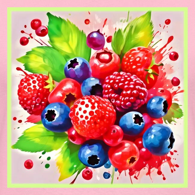 Summer Berry Splash Design