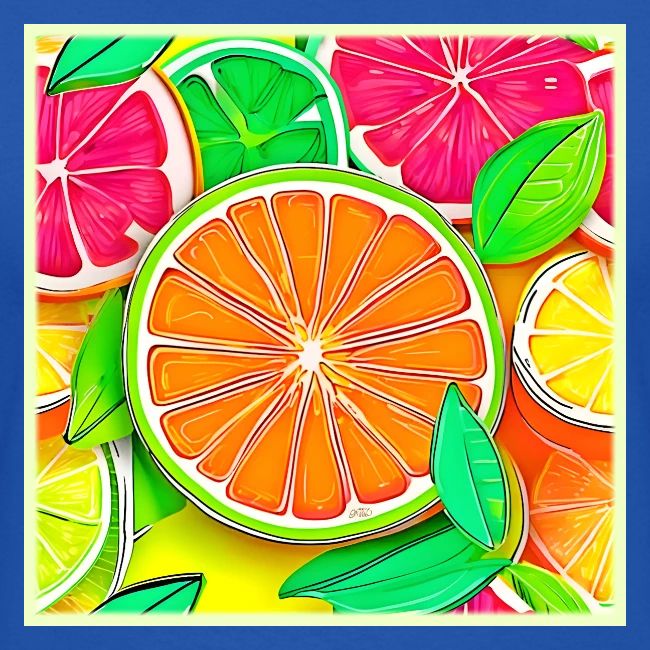 Colorful Citrus Pop Art