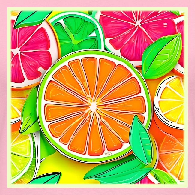 Colorful Citrus Pop Art