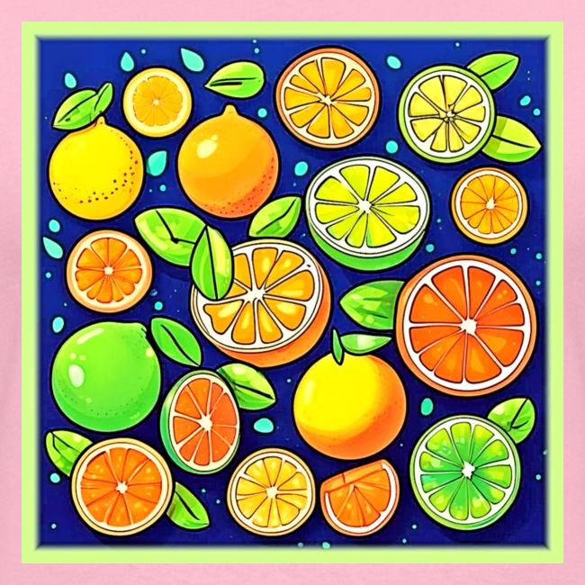 Fresh Citrus Slice Pattern
