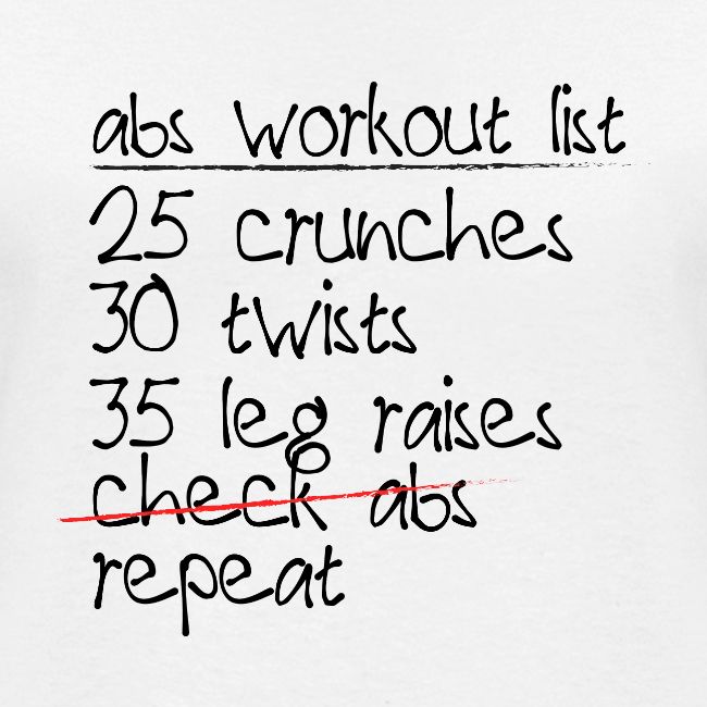 Abs Workout List