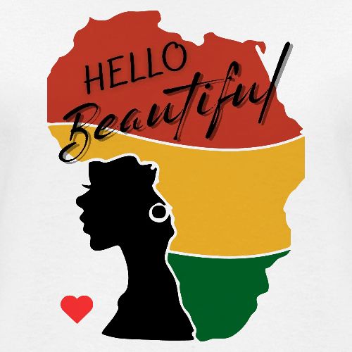 Hello Beautiful🤎 - Heavyweight Unisex T-Shirt by Gildan