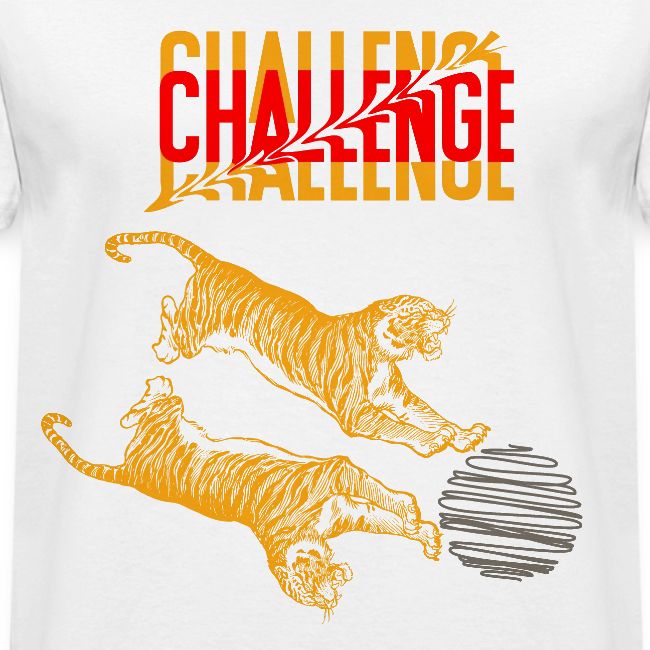 Double tiger fashion, jungle feline animals.