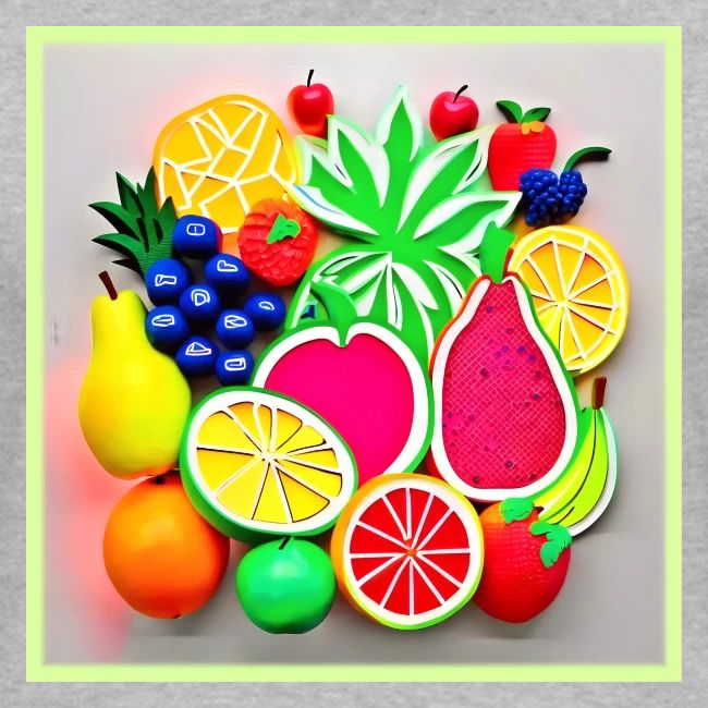 Colorful Fruit Pop Art