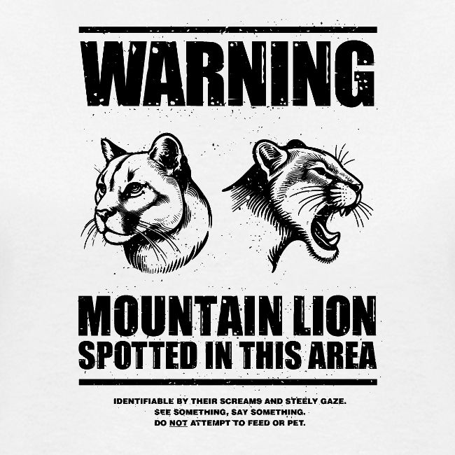 Mountain Lion Warning