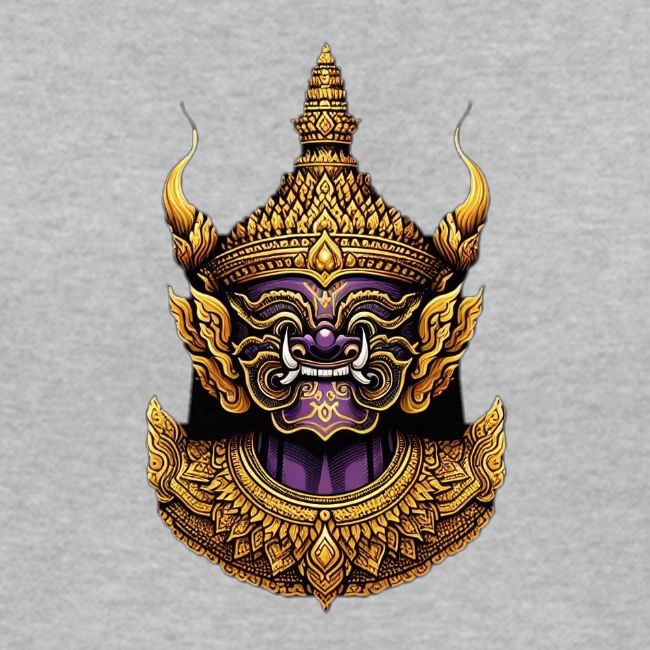 Thai Horned Yaksha Khone Mask