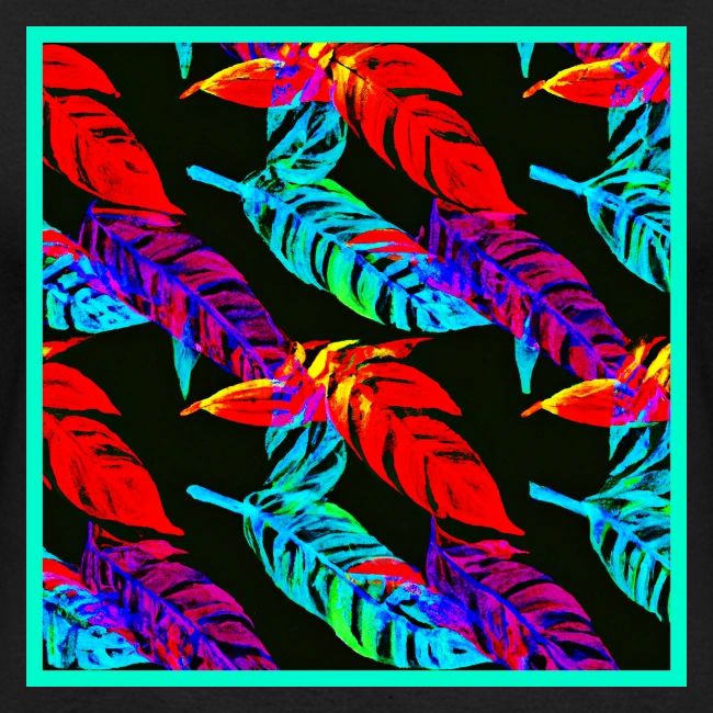 Neon Luminous Foliage Elegance