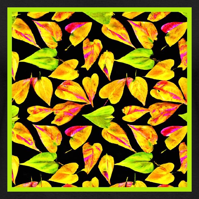 Neon Leaf Art Elegance