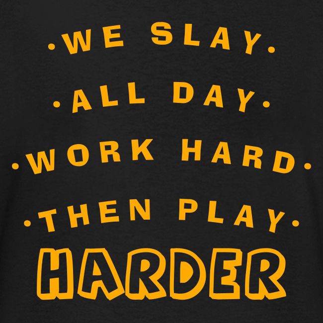 We Slay All Day Shiny Shirt Metallic Silver & Gold