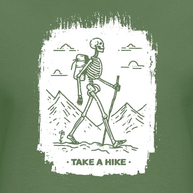 Take a Hike - White Ink