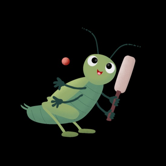 Cute green cricket insect cartoon illustration' Cotton Drawstring Bag |  Spreadshirt