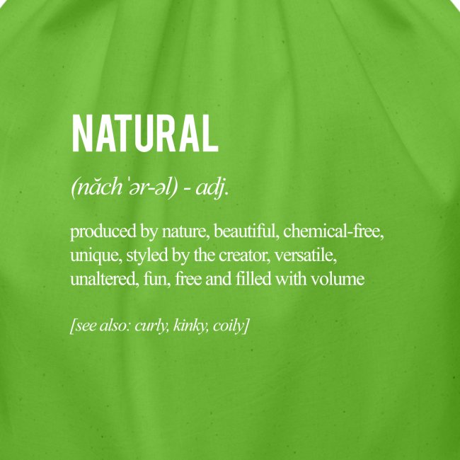 Natural Hair Definition - white