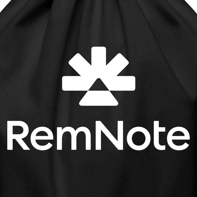 White logo with text, vertically stacked