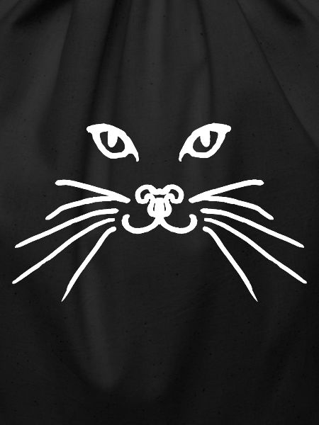 Cat face white
