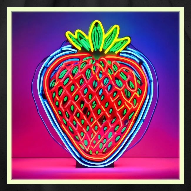 Vibrant Strawberry Neon Sign