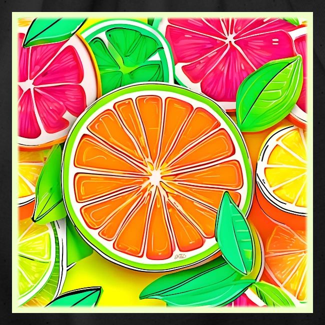 Colorful Citrus Pop Art