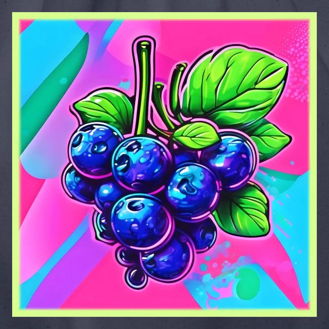 Vibrant Blueberry Artwork