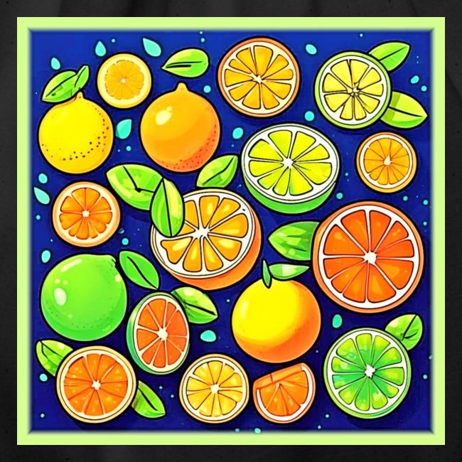 Fresh Citrus Slice Pattern