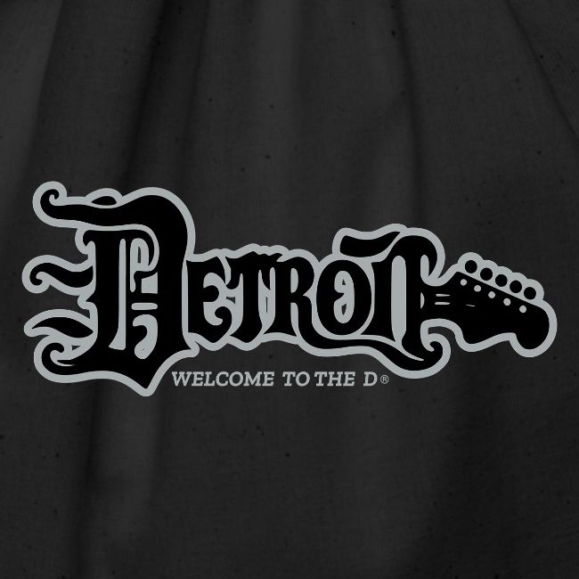 DETROIT GUITAR WTTD BLK SLR REG FONT