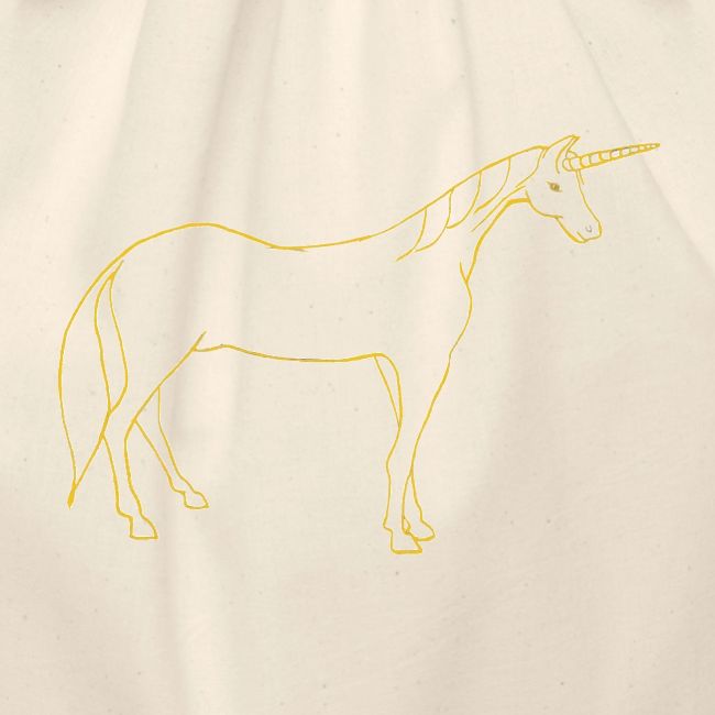 unicorn gold outline