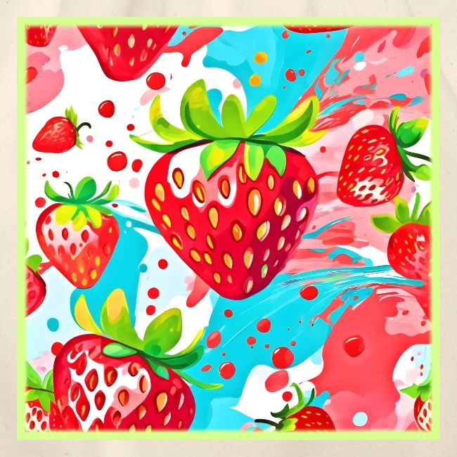 Strawberry Splash Pattern