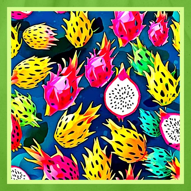 Dragon Fruit Pattern Art