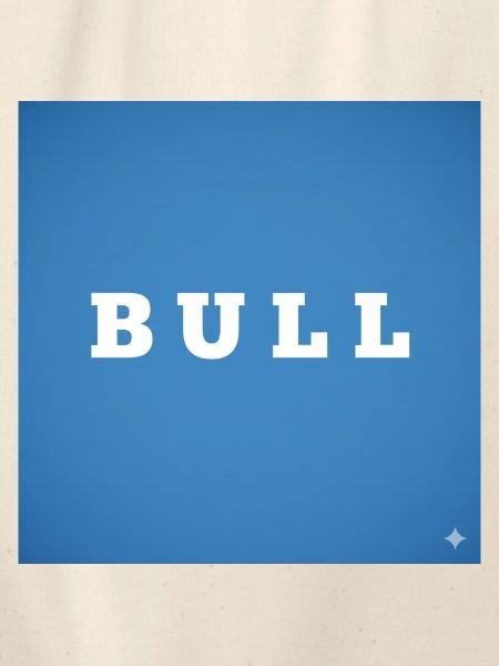 Bull Bold on Blue