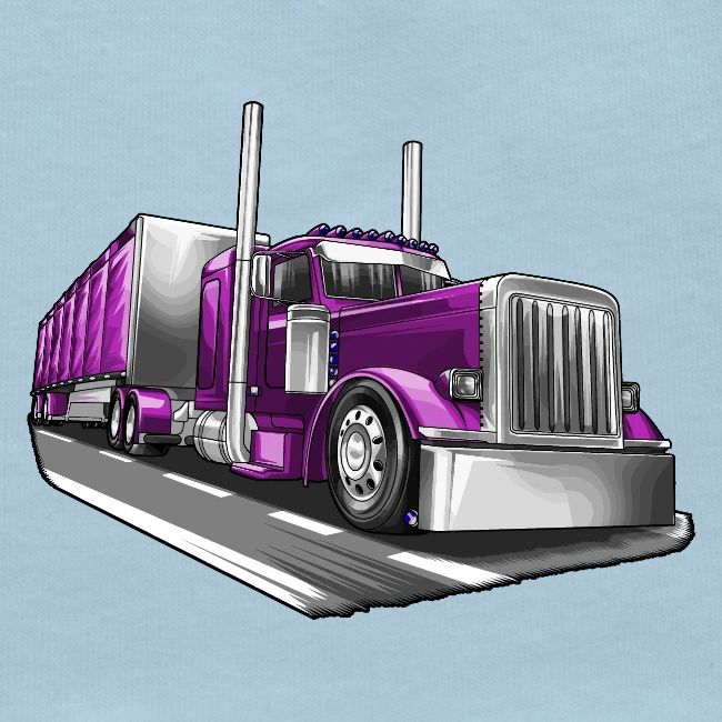 Tracktor Trailer Semi Truck Big Rig