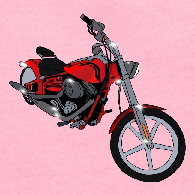 Motorcycle red
