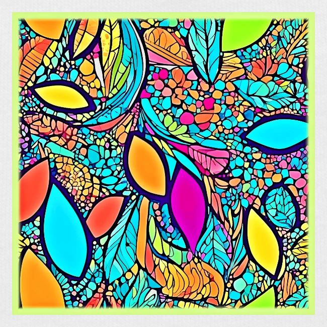 Colorful Abstract Floral Art