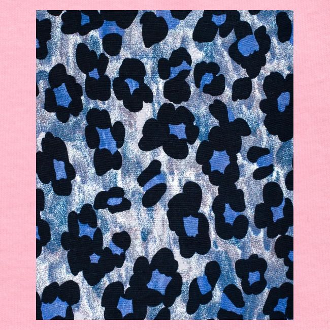 blue ank black leopard pattern