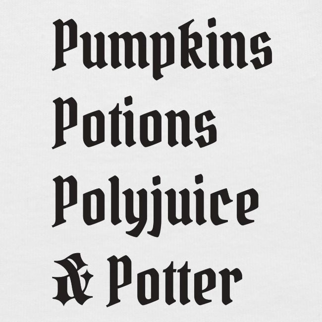 Pumpkins Potions Polyjuice & Potter