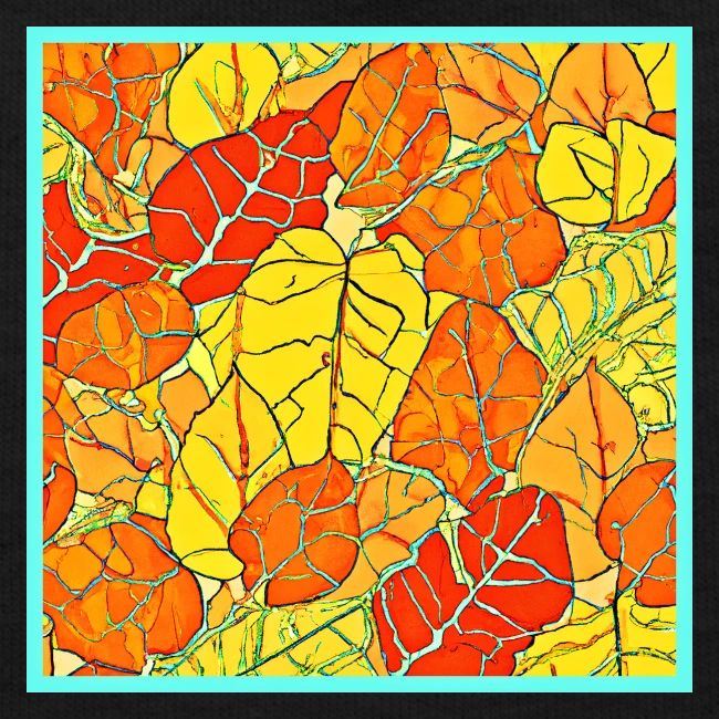 Neon Foliage Burst Vibrant Design