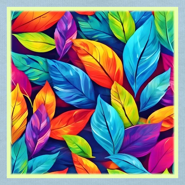 Colorful Foliage Pattern Artwork