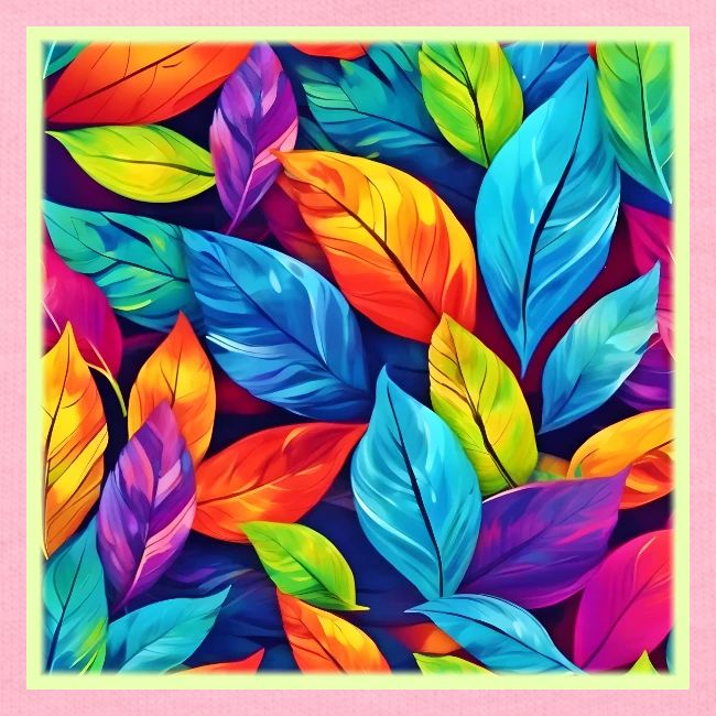 Colorful Foliage Pattern Artwork