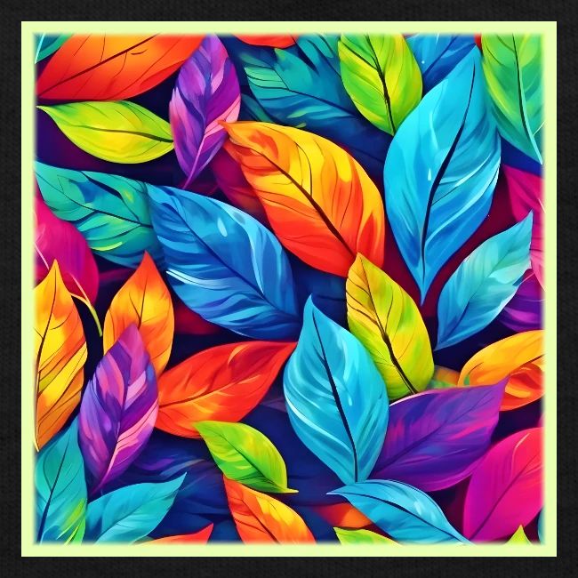 Colorful Foliage Pattern Artwork