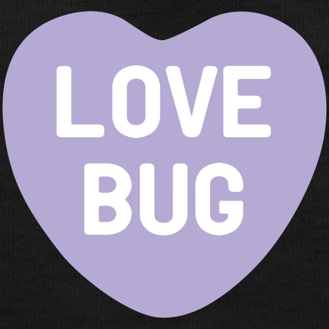 Love Bug Purple Candy Heart