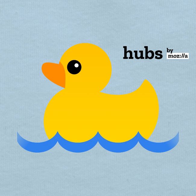Hubs Duck - Wordmark and Water