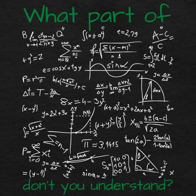 What Part Of Don't You Understand | Math Teacher