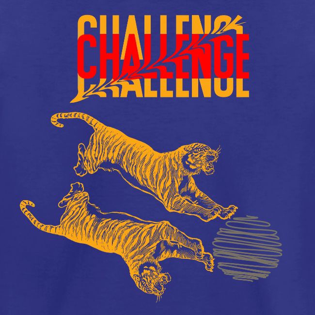 Double tiger fashion, jungle feline animals.